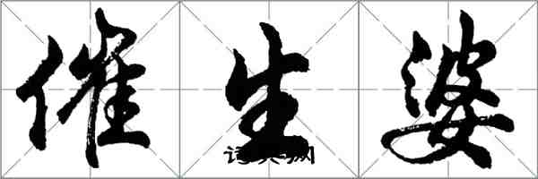 胡問遂催生婆行書怎么寫