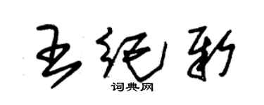 朱錫榮王紀新草書個性簽名怎么寫