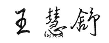 駱恆光王慧舒行書個性簽名怎么寫