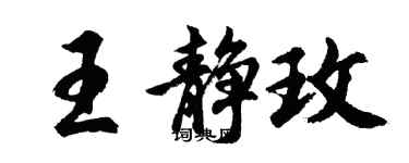 胡問遂王靜玫行書個性簽名怎么寫