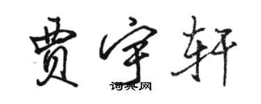 駱恆光賈宇軒行書個性簽名怎么寫