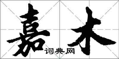 胡問遂嘉木行書怎么寫