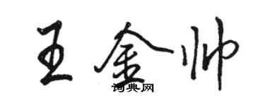 駱恆光王金帥行書個性簽名怎么寫