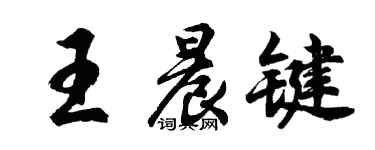 胡問遂王晨鍵行書個性簽名怎么寫