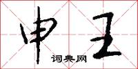 申王怎么寫好看