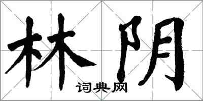 翁闓運林陰楷書怎么寫