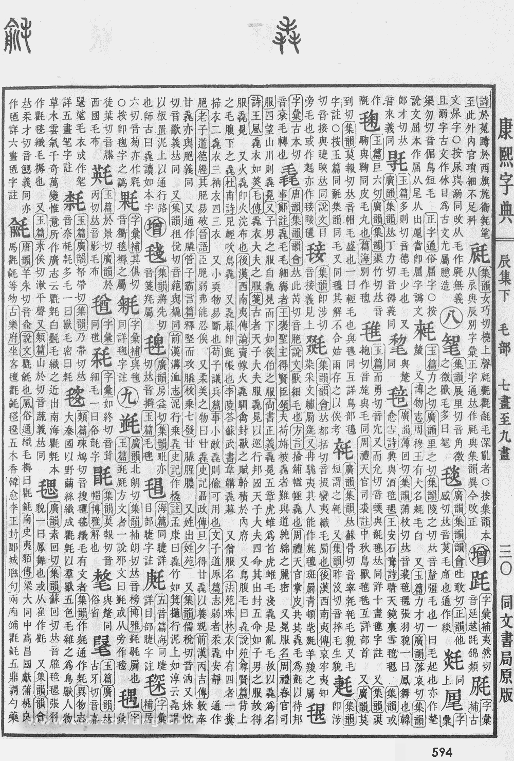 康熙字典掃描版第594頁