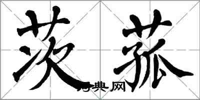 翁闓運茨菰楷書怎么寫