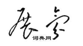 駱恆光展氛草書個性簽名怎么寫