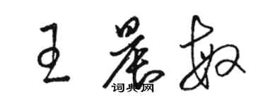 駱恆光王晨敏草書個性簽名怎么寫