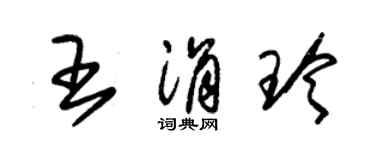 朱錫榮王涓玲草書個性簽名怎么寫