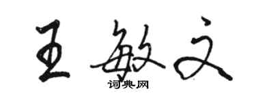 駱恆光王敏文行書個性簽名怎么寫