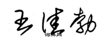 朱錫榮王佳勃草書個性簽名怎么寫