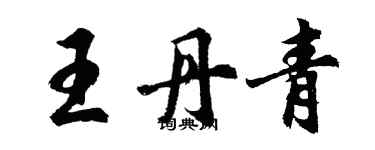 胡問遂王丹青行書個性簽名怎么寫