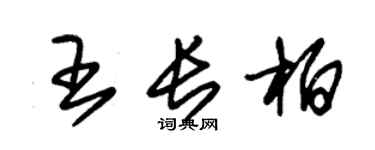 朱錫榮王長柏草書個性簽名怎么寫
