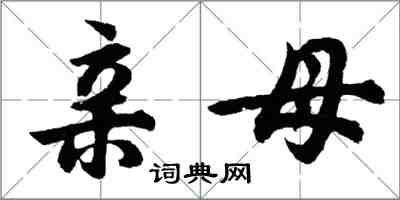 胡問遂親母行書怎么寫