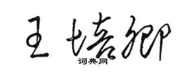 駱恆光王培卿草書個性簽名怎么寫