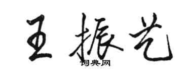 駱恆光王振藝行書個性簽名怎么寫