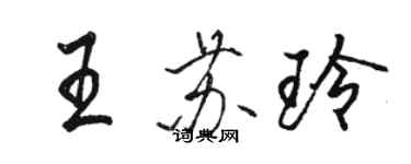 駱恆光王蘇玲行書個性簽名怎么寫