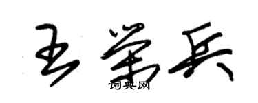 朱錫榮王榮兵草書個性簽名怎么寫