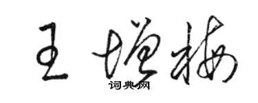 駱恆光王增梅草書個性簽名怎么寫