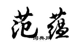 胡問遂范蘊行書個性簽名怎么寫