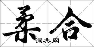 胡問遂柔合行書怎么寫