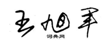 朱錫榮王旭軍草書個性簽名怎么寫