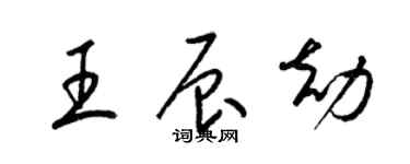 梁錦英王辰劫草書個性簽名怎么寫