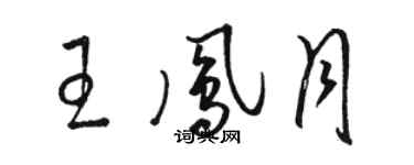 駱恆光王鳳月草書個性簽名怎么寫