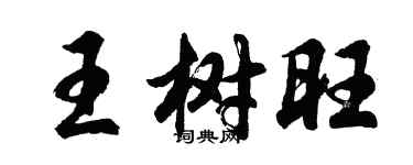 胡問遂王樹旺行書個性簽名怎么寫