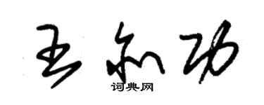 朱錫榮王亦功草書個性簽名怎么寫