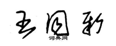 朱錫榮王同新草書個性簽名怎么寫