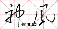 駱恆光神風草書怎么寫