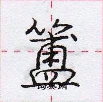 龐中華寫的硬筆行書簠