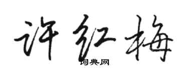 駱恆光許紅梅行書個性簽名怎么寫