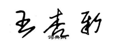 朱錫榮王杏新草書個性簽名怎么寫