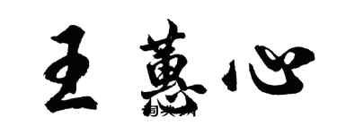 胡問遂王蕙心行書個性簽名怎么寫