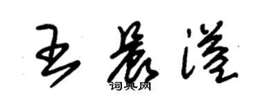 朱錫榮王晨溢草書個性簽名怎么寫