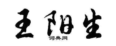 胡問遂王陽生行書個性簽名怎么寫