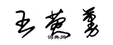 朱錫榮王熒蔓草書個性簽名怎么寫