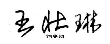 朱錫榮王壯琳草書個性簽名怎么寫