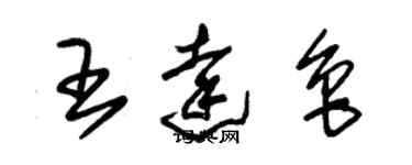 朱錫榮王達魯草書個性簽名怎么寫