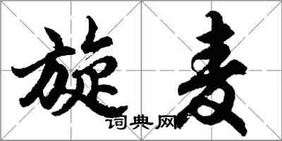 胡問遂旋麥行書怎么寫