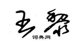 朱錫榮王黎草書個性簽名怎么寫