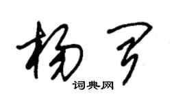 朱錫榮楊聞草書個性簽名怎么寫