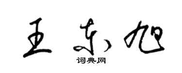 梁錦英王東旭草書個性簽名怎么寫