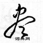 駱恆光寫的硬筆草書盡