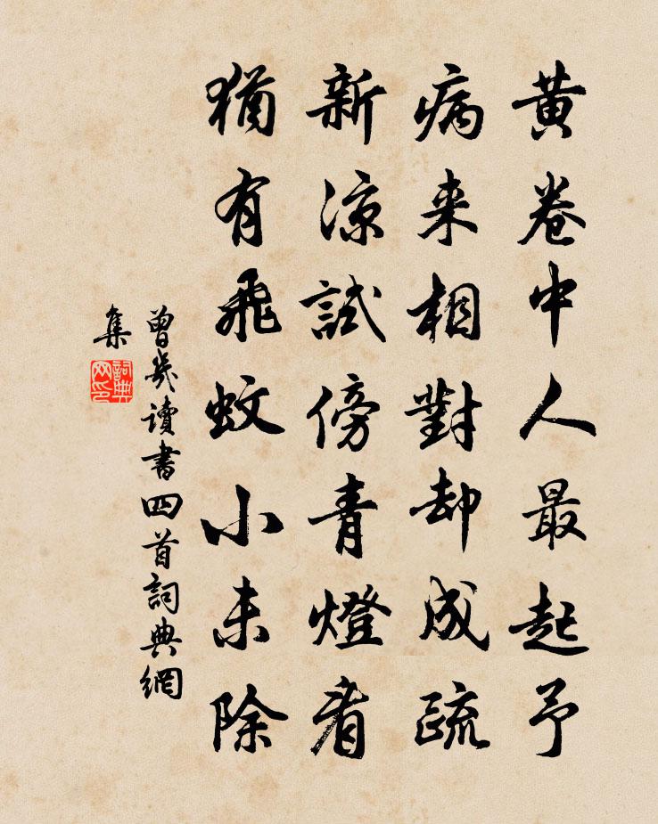 曾幾讀書四首書法作品欣賞