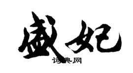 胡問遂盛妃行書個性簽名怎么寫